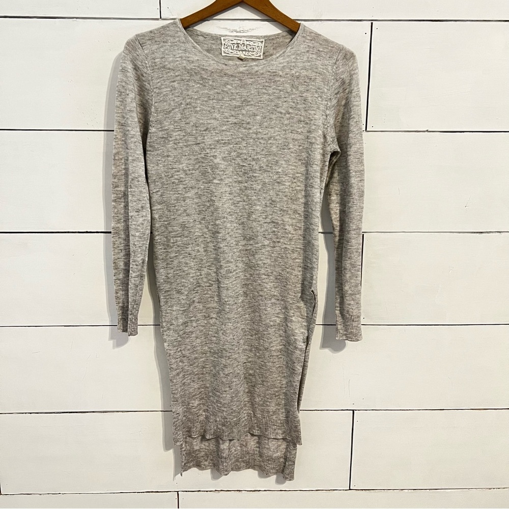 Pink Martini Long Slit Side Sweater/Tunic. Size XSmall.